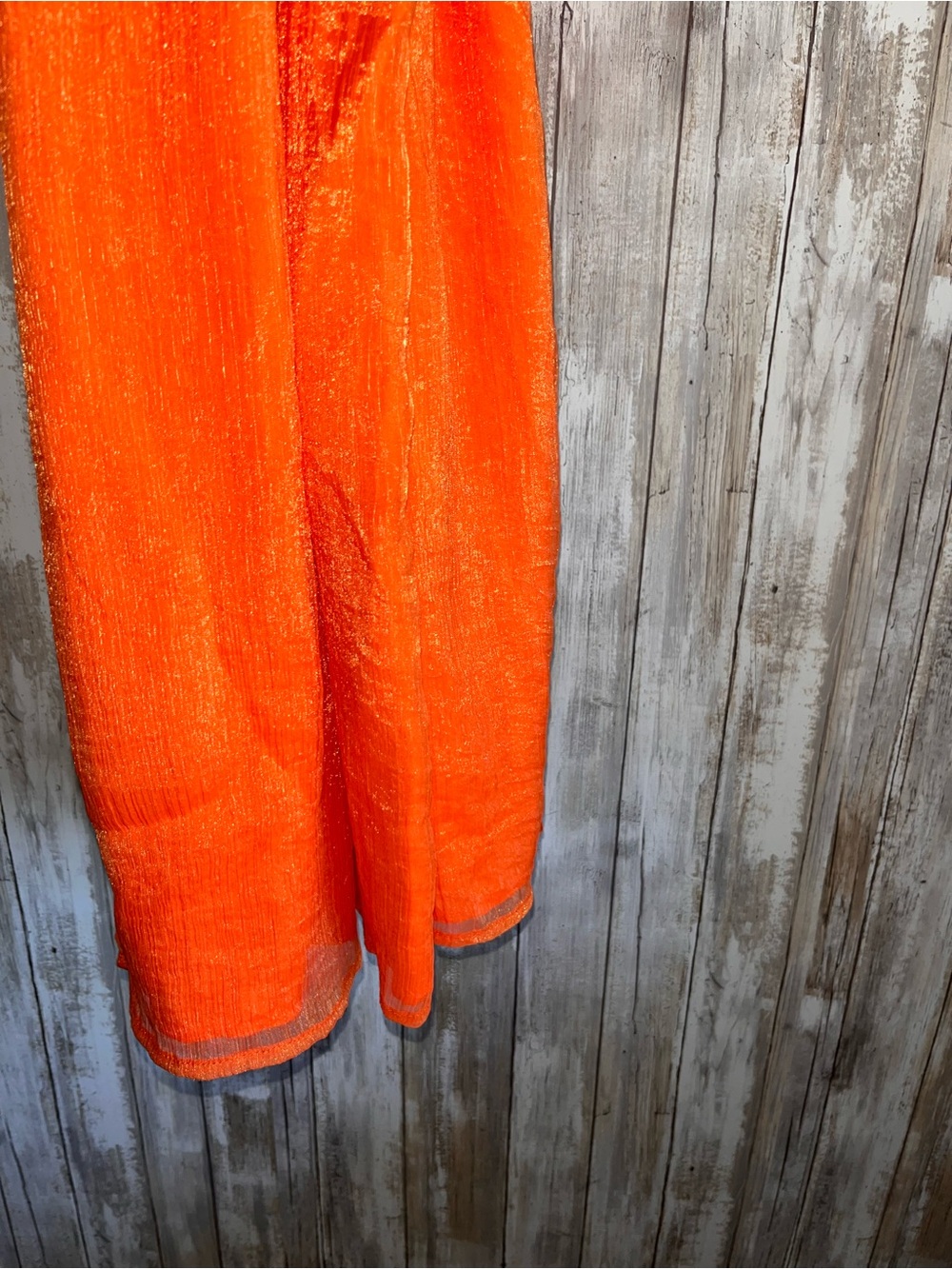 Hutch Tangerine Ruffle Wide Leg Jumpsuit Size 14P Petite NWT - Picture 4 of 11